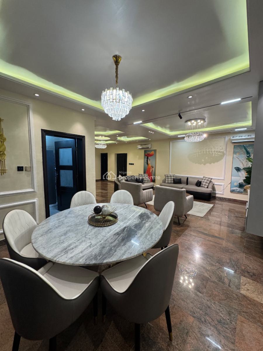 Beautiful 3 Bedroom Apartment  with Swimming Pool, Alexa & Elevator, Banana Island, Ikoyi, Lagos, Flat / Apartment Short Let