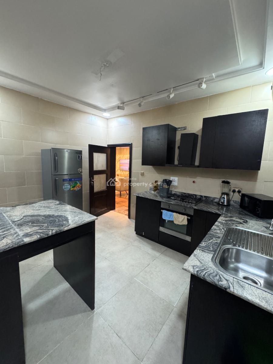 Beautiful 3 Bedroom Apartment  with Swimming Pool, Alexa & Elevator, Banana Island, Ikoyi, Lagos, Flat / Apartment Short Let