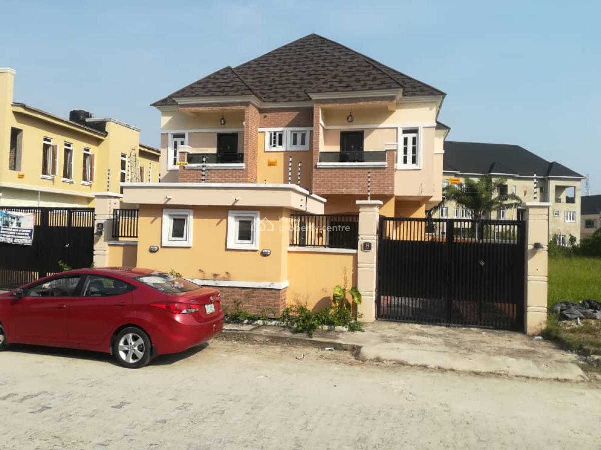 Well Built 4 Bedrooms Semi Detached Duplex with Bq, Ikota, Lekki, Lagos, Semi-detached Duplex for Sale