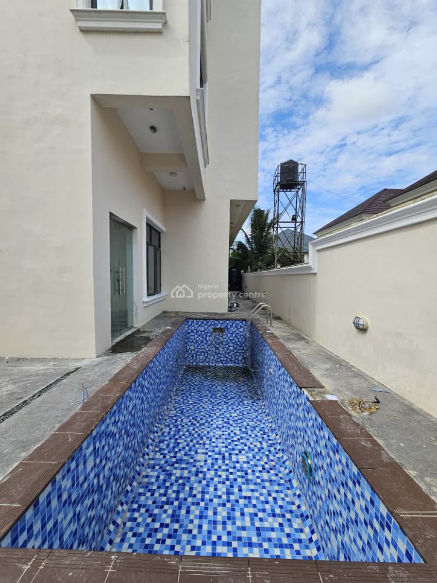 New 7 Bedrooms All Ensuite Duplex with Cinema, Pool and 24 Hours Power, Lekki Phase 1, Lekki, Lagos, Detached Duplex for Sale