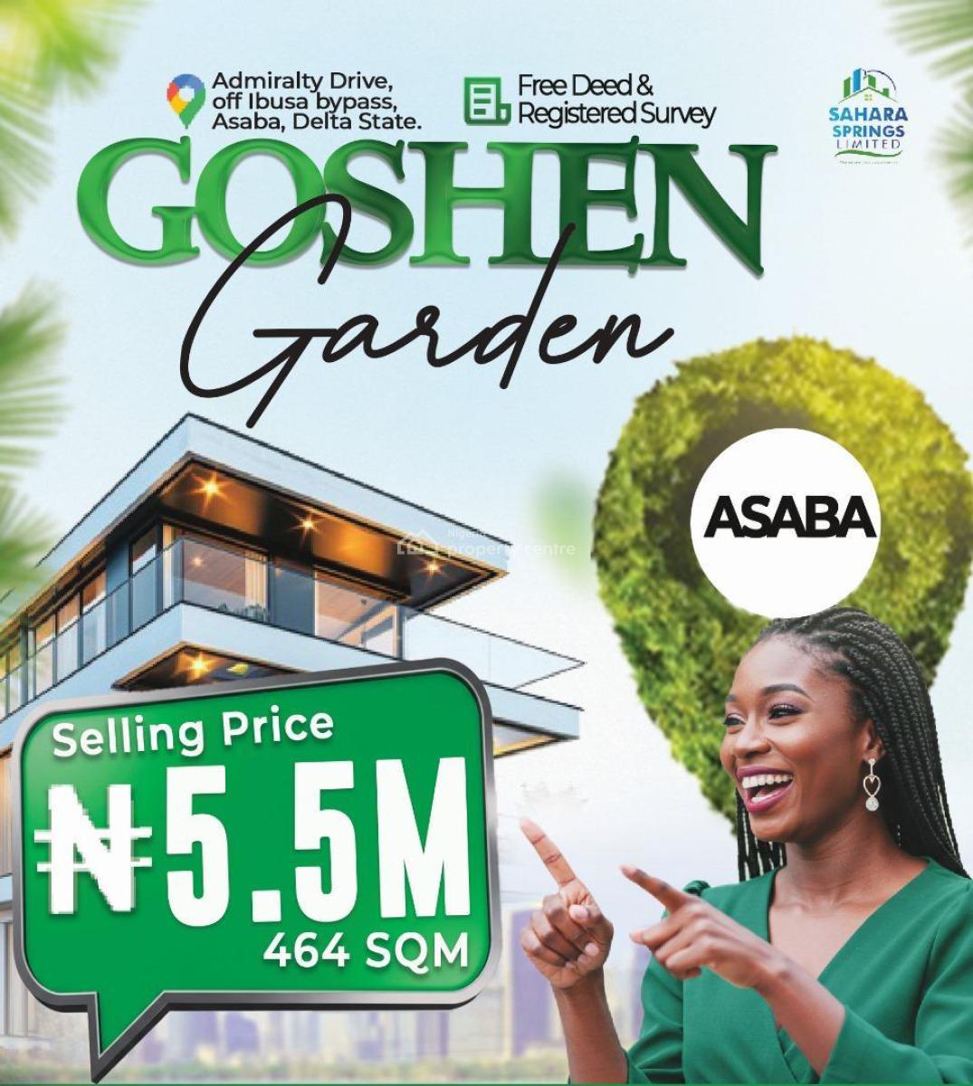 Deed of Conveyance and Registered Survey Plan, Admiralty  Drive  Off Ibusa  Bypass, Asaba, Delta, Residential Land for Sale