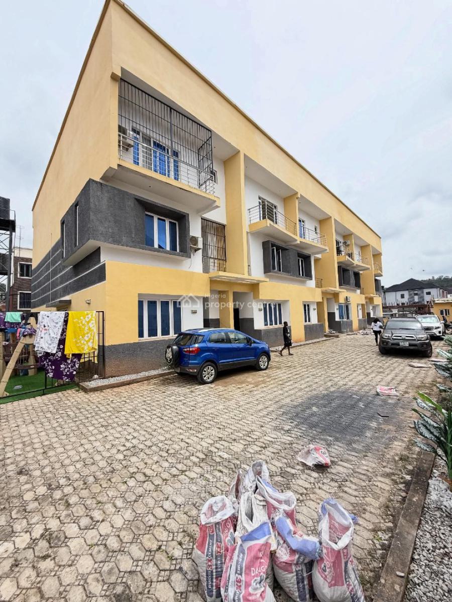 Newly Built 4 Bedrooms Terraced Duplex with Bq, Guzape District, Abuja, Terraced Duplex for Rent