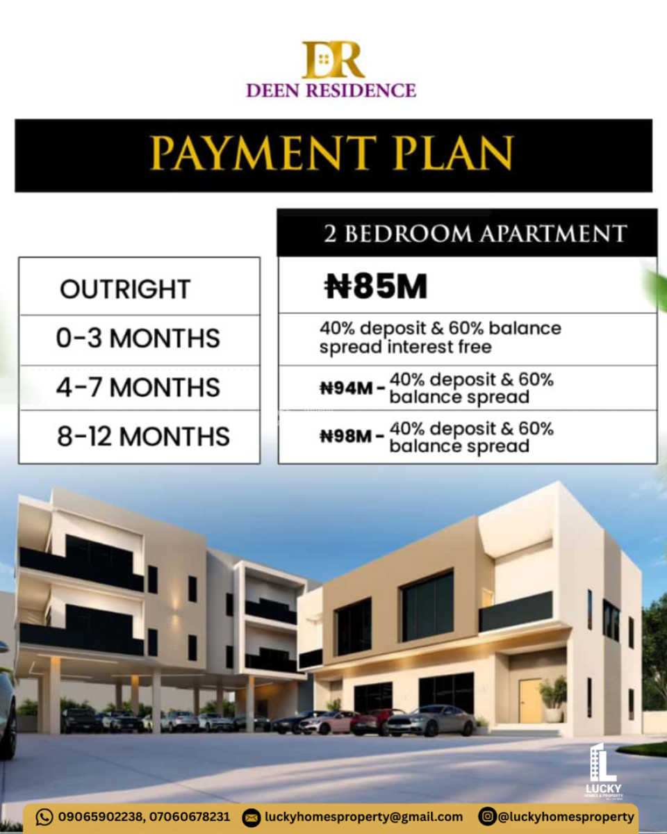 Luxury 2 Bedroom Apartment, Lekki Scheme 2, Lekki, Lagos, House for Sale