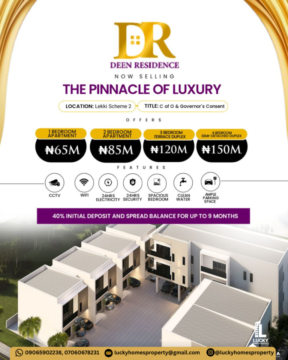 Luxury 4 Bedroom Duplex, Lekki Scheme 2, Lekki, Lagos, House for Sale