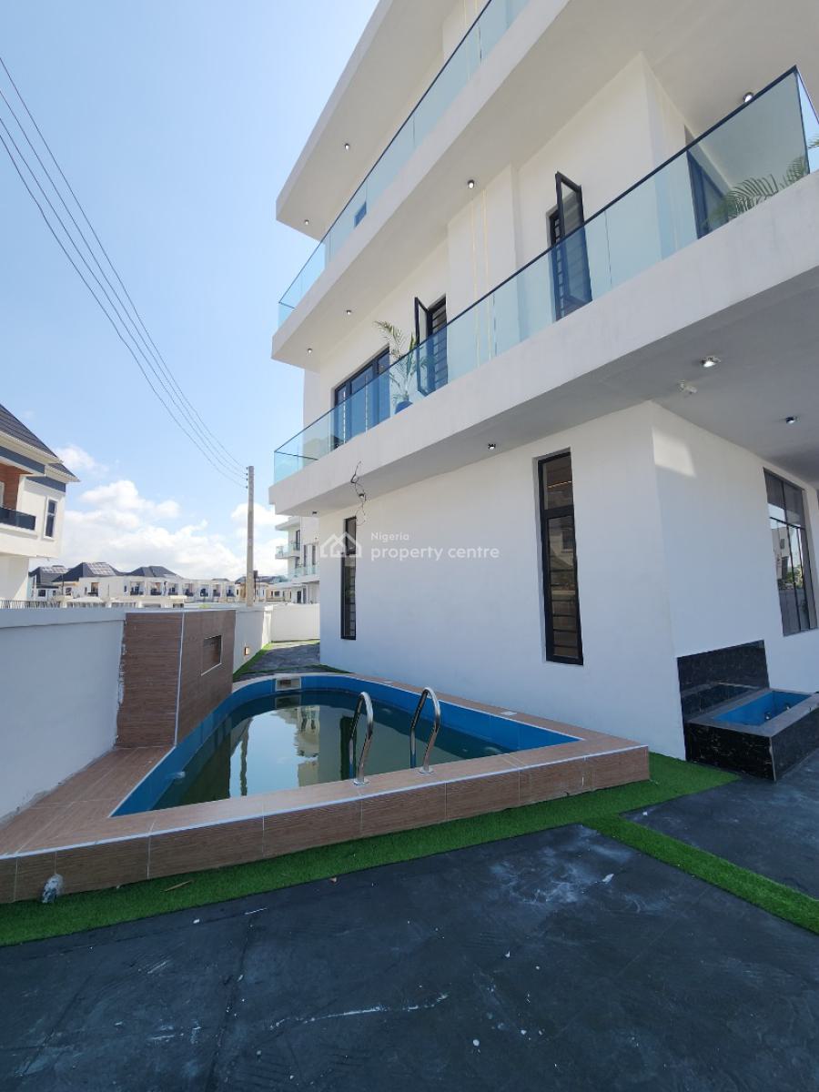 Elegant 5 Bedroom Detached Duplex with a Bq & Pool, Chevron Toll Gate, Orchid Road, Lekki, Lagos, Detached Duplex for Sale