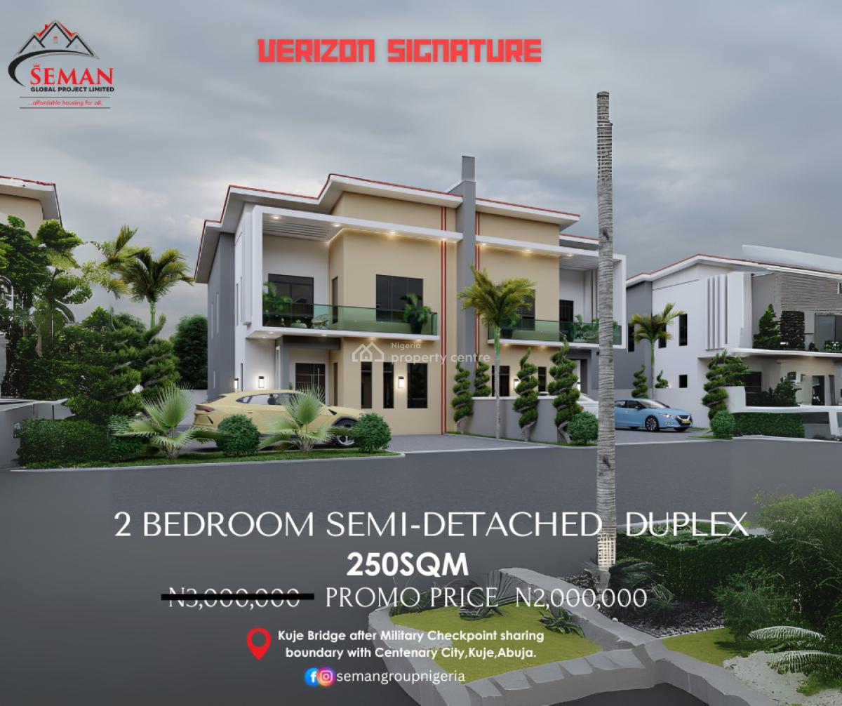 2 Bedroom Semi Detached Duplex, Kuje, Abuja, Land for Sale