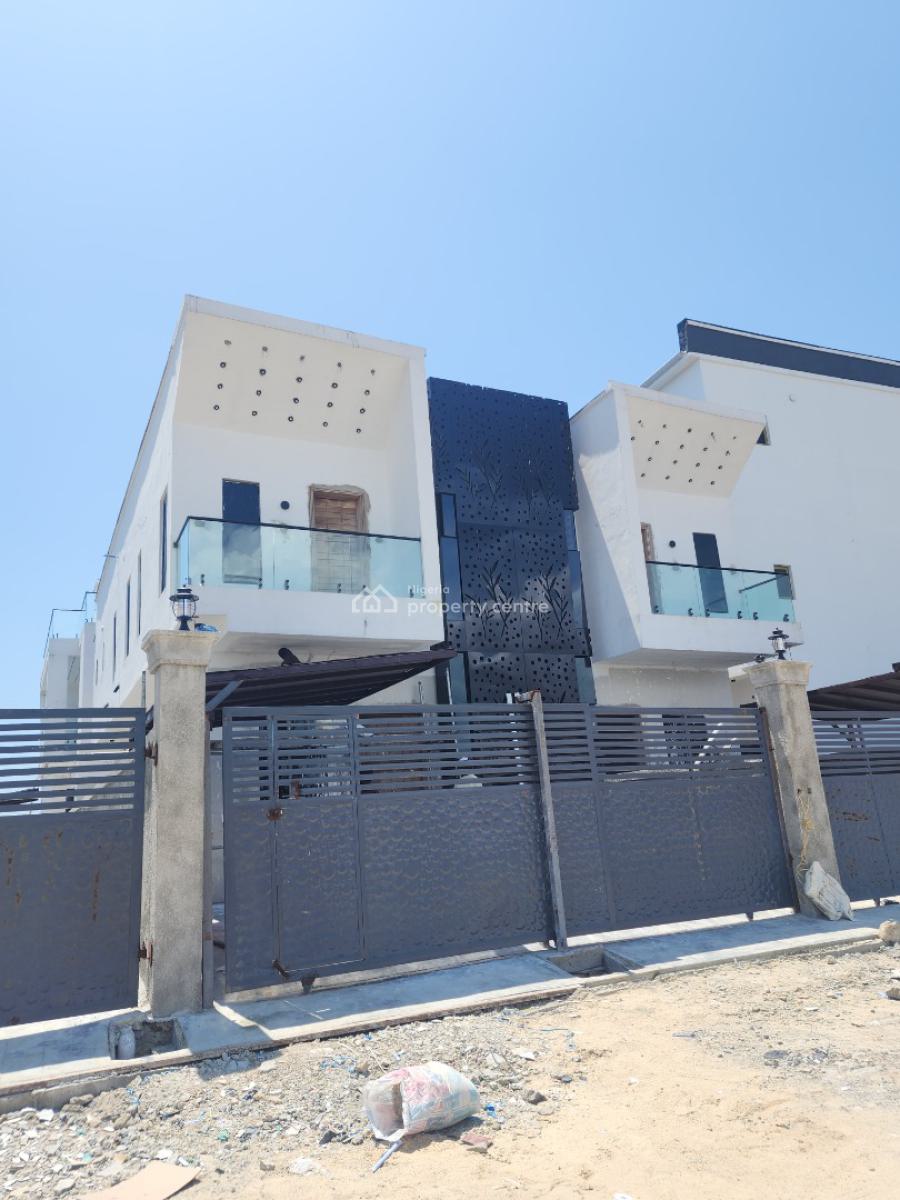 Nicely Built 4 Bedroom Semi Detached Duplex with Bq in a Secured Estate, Chevron Toll Gate, Orchid Road, Lekki, Lagos, Semi-detached Duplex for Sale