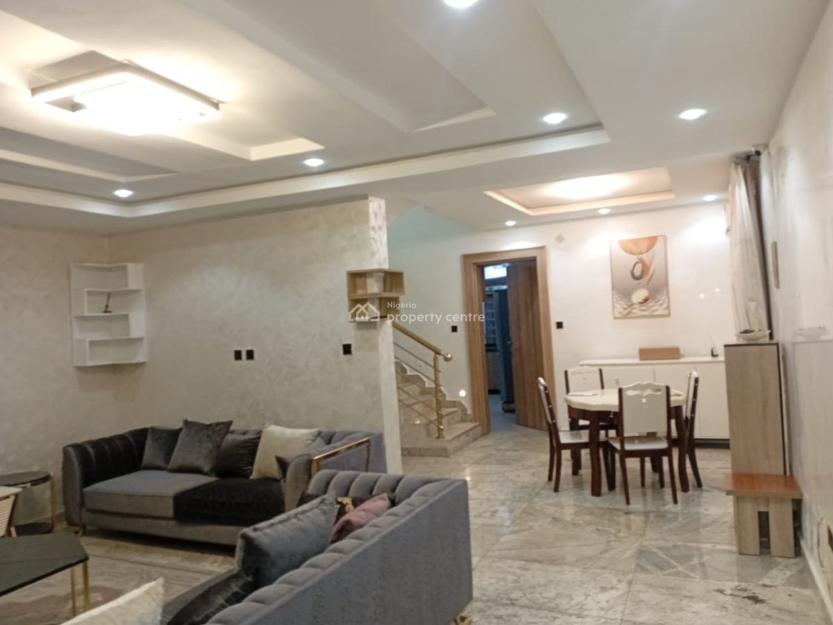 Fully Furnished 4 Bedroom Duplex with Bq, Guzape District, Abuja, Terraced Duplex for Rent