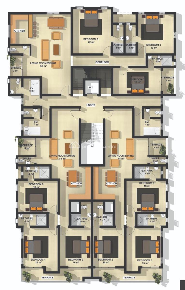 Offplan 3 Bed Apt + Bq + 9 Months Payment Plan, Allen Avenue, Allen, Ikeja, Lagos, Flat / Apartment for Sale