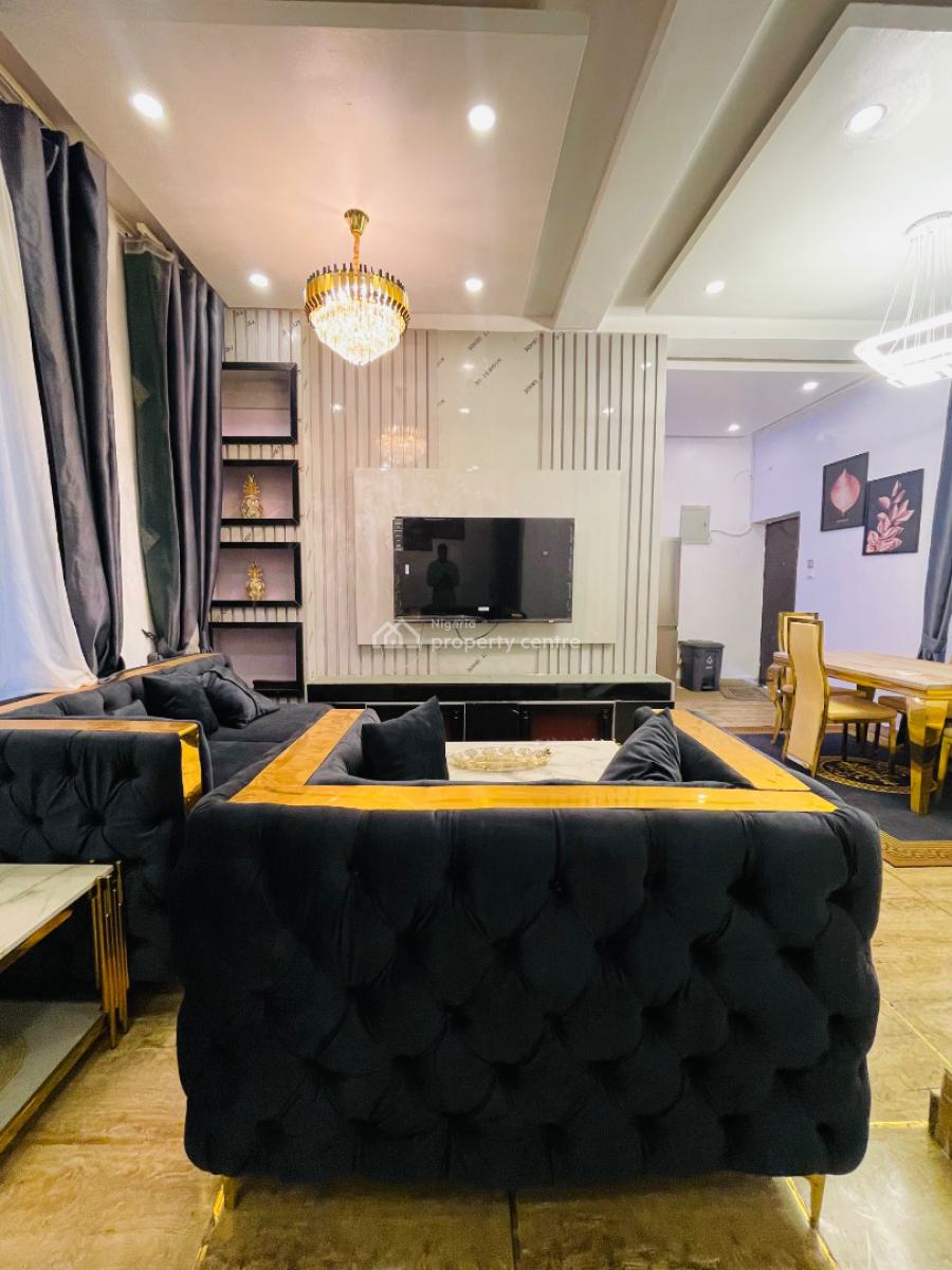 Newly Built Fully Furnished 3 Bedroom Terrace Duplex, Fully Furnished Home with Solar + Inverter in a Code to Access Estate, Lekki, Lagos, Terraced Duplex for Rent