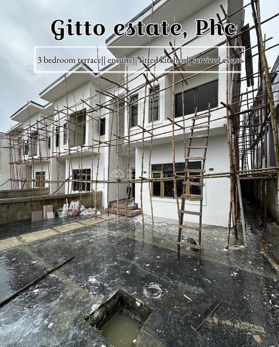 Newly Built 3 Bedroom Terrace Duplex, Gitto Estate, East West Road, Phc, Port Harcourt, Rivers, Terraced Duplex for Sale