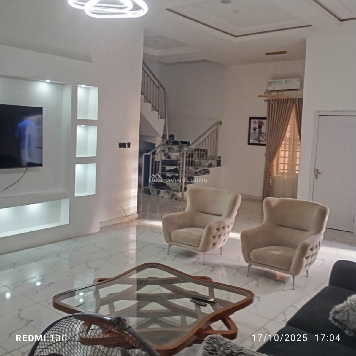 6-bed Spacious Home  (7 a/cs, Full-day Inverter & 7,000l Water Tank), Chevron Drive, Lekki, Lagos, Detached Duplex for Rent