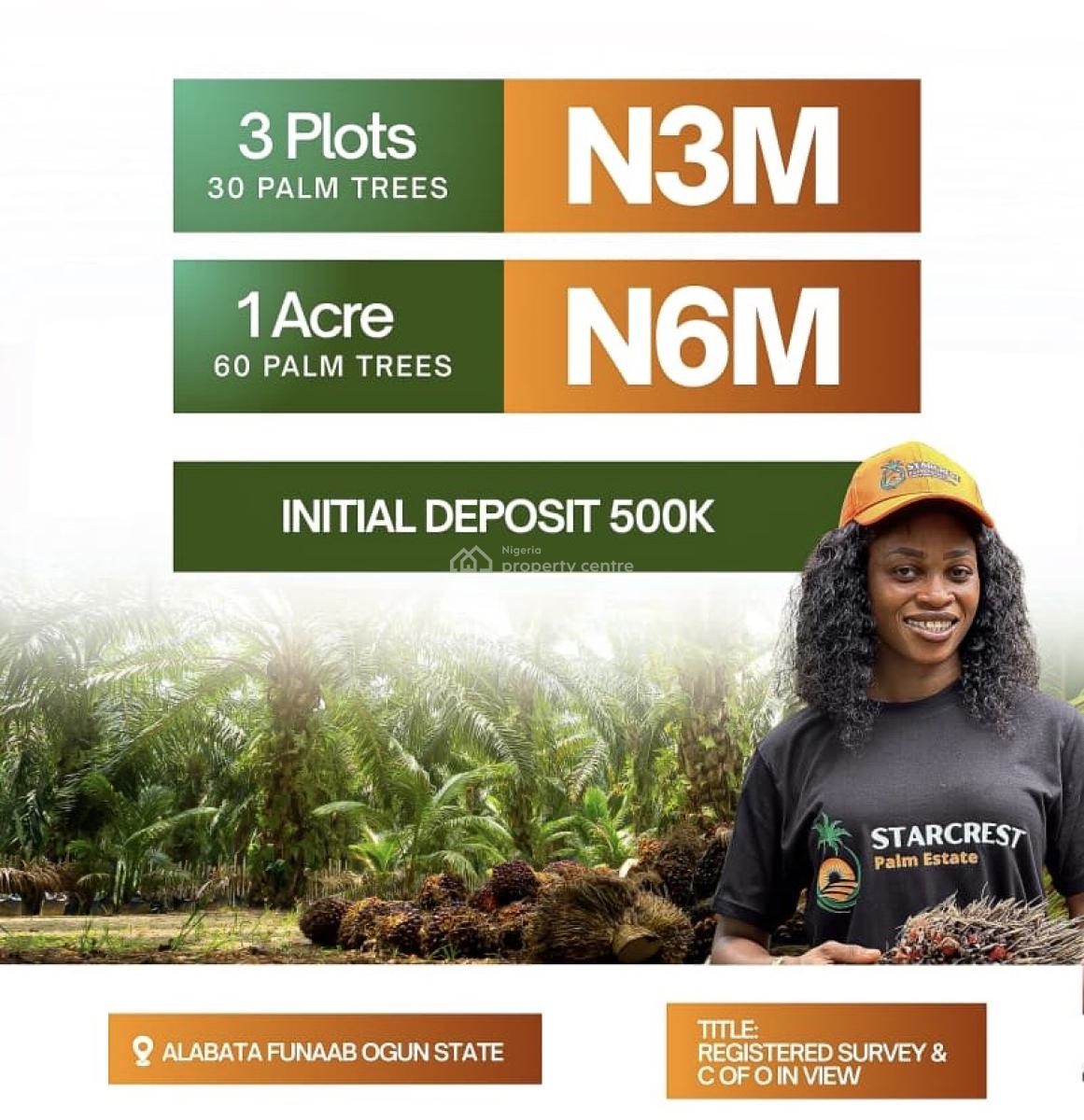 Affordable Farmland, Alabata Funaab Very Close to The University, Abeokuta North, Ogun, Land for Sale