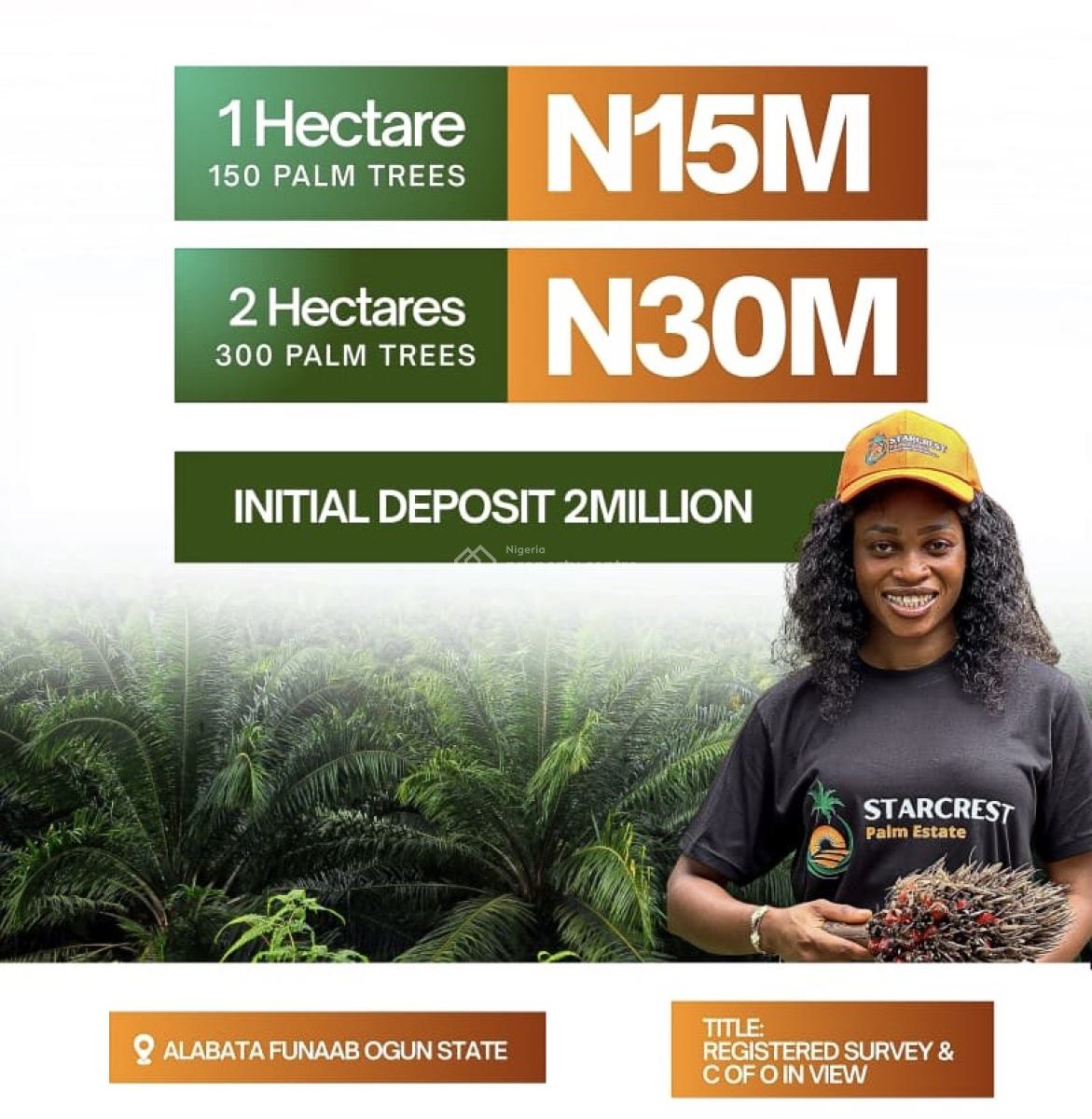 Affordable Farmland, Alabata Funaab Very Close to The University, Abeokuta North, Ogun, Land for Sale