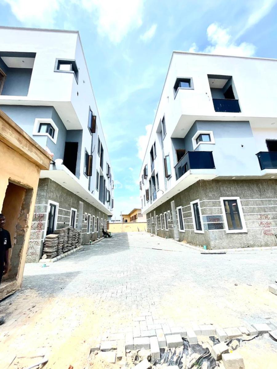 Newly Built 4 Bedroom Terrace Duplex with a Bq in a Secure Estate, Lekki Phase 1, Lekki, Lagos, Terraced Duplex for Sale