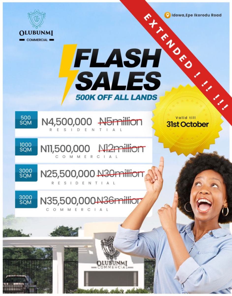 Affordable Mixed Used Property in a Good Neighborhood, 20% Promo Offer on Each Plots, Directly Facing Idowa Epe Ikorodu Road, Epe, Lagos, Mixed-use Land for Sale