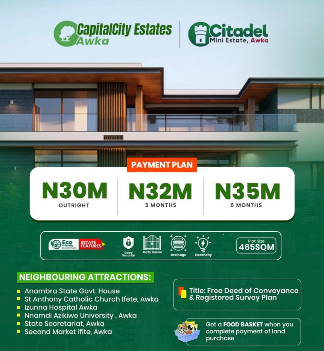 Plots of Land, Citadel Estate, Ifite, Awka, Anambra, Mixed-use Land for Sale
