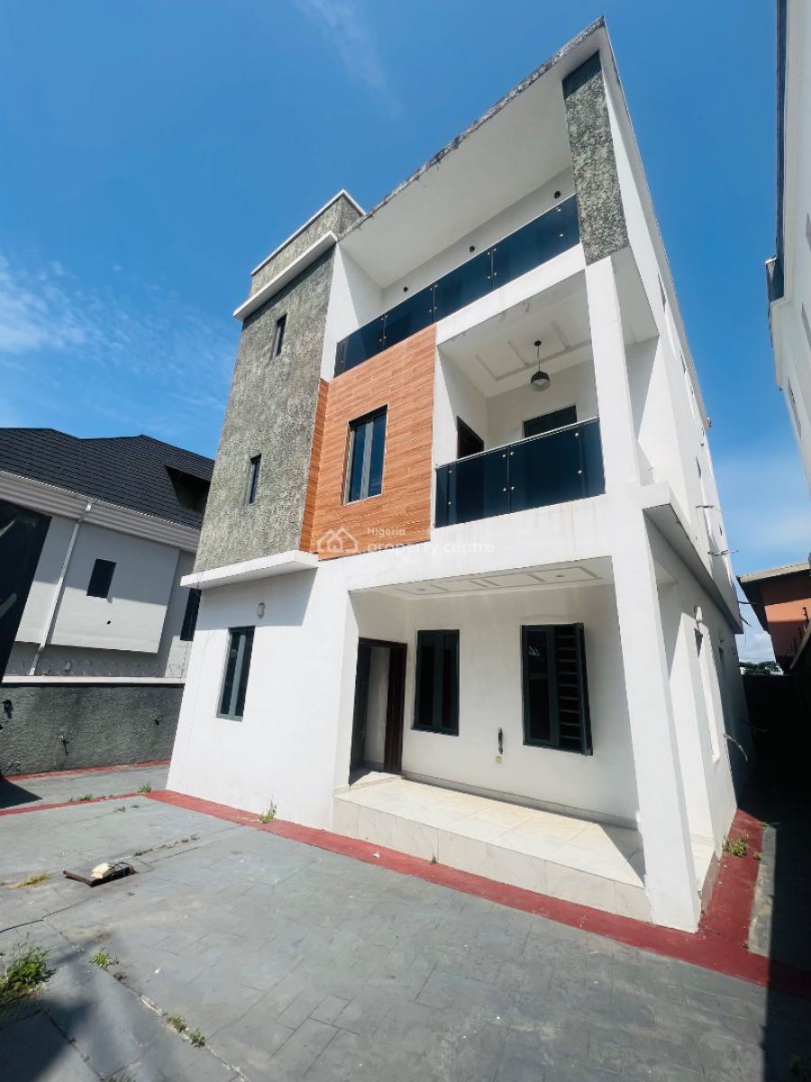 Eye Catchy 5 Bedroom Fully Detached Duplex Plus Bq, Majestically Built Home with Bq in a Secured Estate, Gra Phase 2, Magodo, Lagos, Detached Duplex for Sale