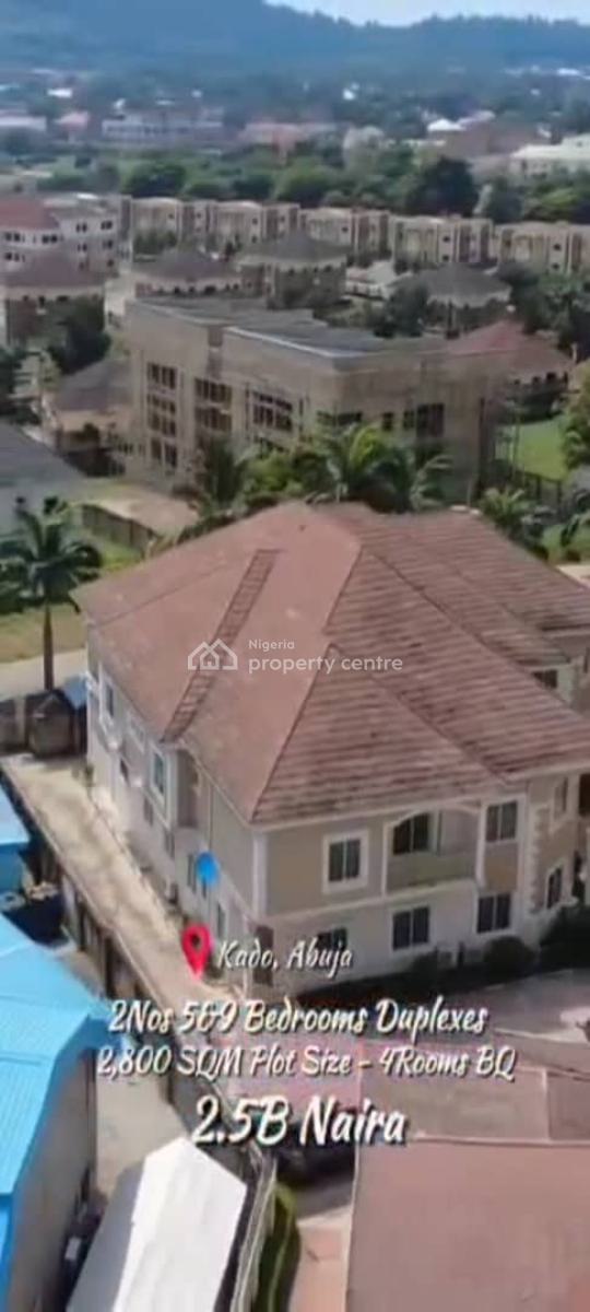 Well Crafted, Pair of Beautiful 5 & 9 Bedroom Duplexes, Kado, Abuja, Detached Duplex for Sale