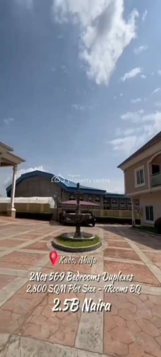 Well Crafted, Pair of Beautiful 5 & 9 Bedroom Duplexes, Kado, Abuja, Detached Duplex for Sale