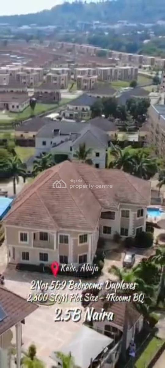 Well Crafted, Pair of Beautiful 5 & 9 Bedroom Duplexes, Kado, Abuja, Detached Duplex for Sale