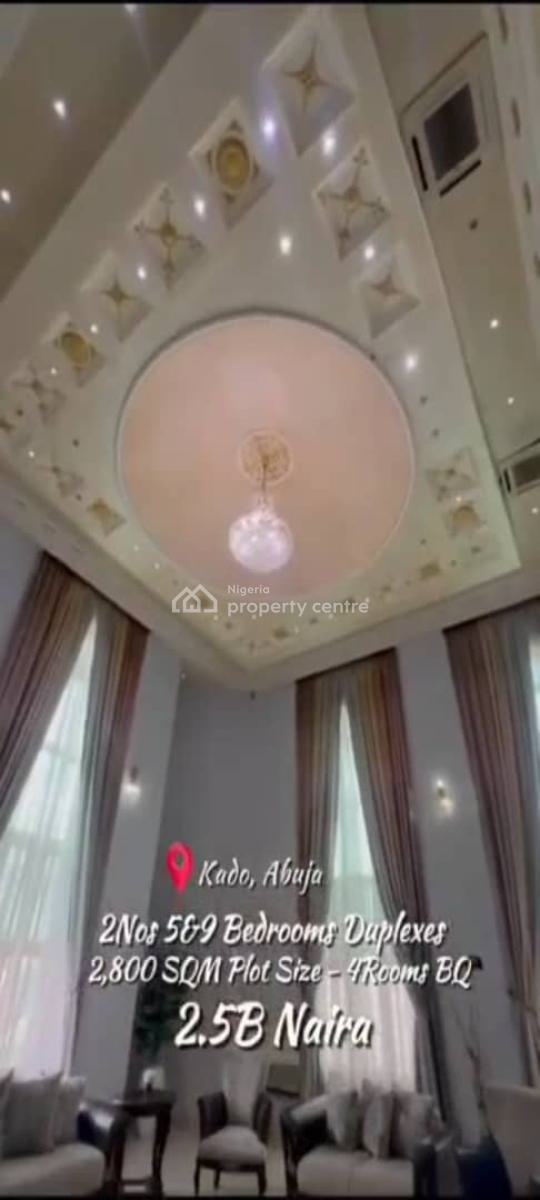Well Crafted, Pair of Beautiful 5 & 9 Bedroom Duplexes, Kado, Abuja, Detached Duplex for Sale