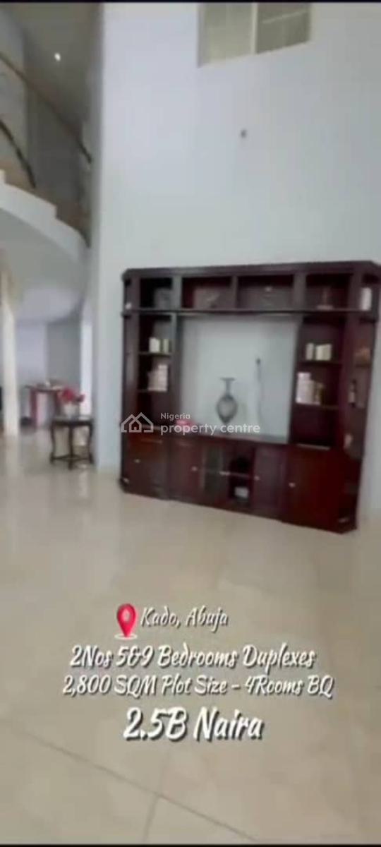 Well Crafted, Pair of Beautiful 5 & 9 Bedroom Duplexes, Kado, Abuja, Detached Duplex for Sale