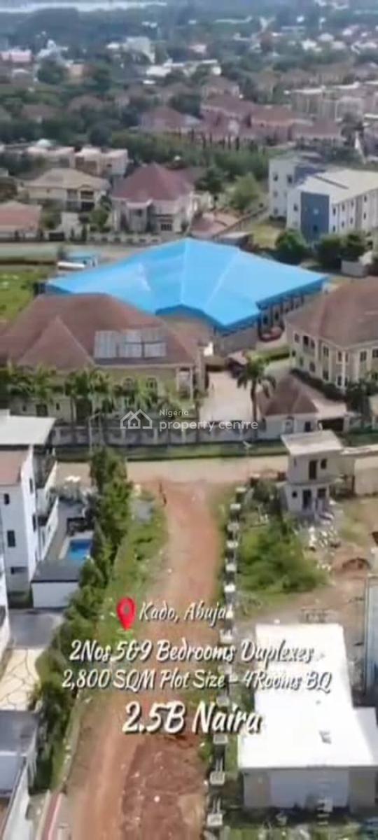 Well Crafted, Pair of Beautiful 5 & 9 Bedroom Duplexes, Kado, Abuja, Detached Duplex for Sale