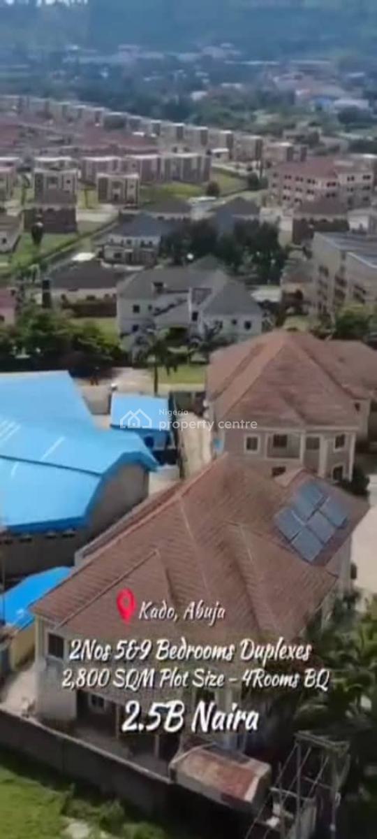 Well Crafted, Pair of Beautiful 5 & 9 Bedroom Duplexes, Kado, Abuja, Detached Duplex for Sale