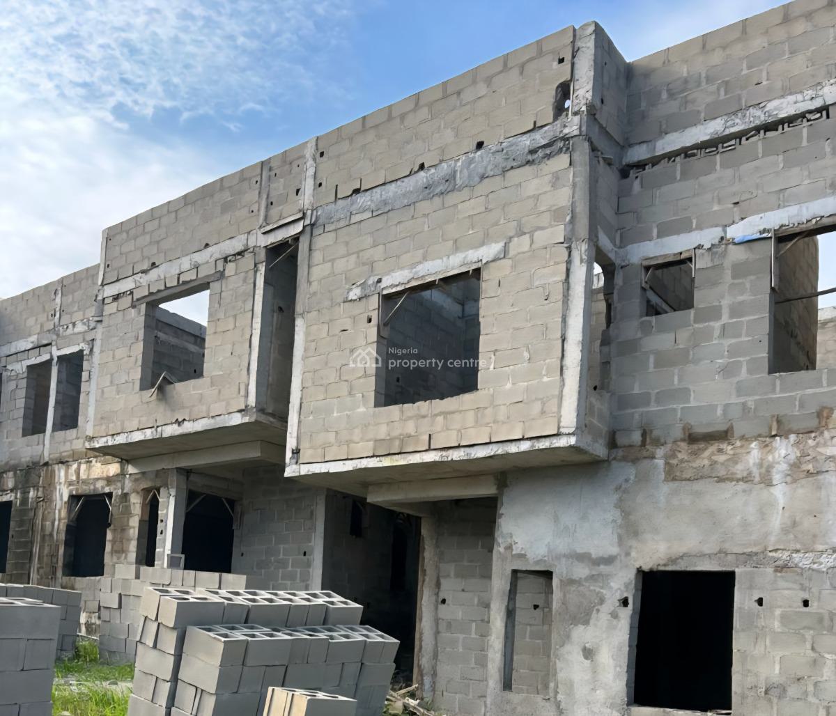 3bedroom Terrace Duplex (carcass) in Stirling Height Estate, Davies Street,ketu., Ketu, Lagos, Terraced Duplex for Sale