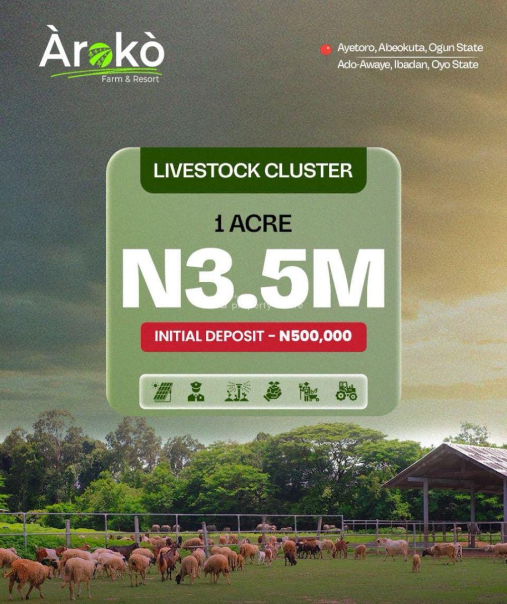 Farm Land, Aroko Farm and Resort,abekuta Ogun State, Abeokuta South, Ogun, Mixed-use Land for Sale