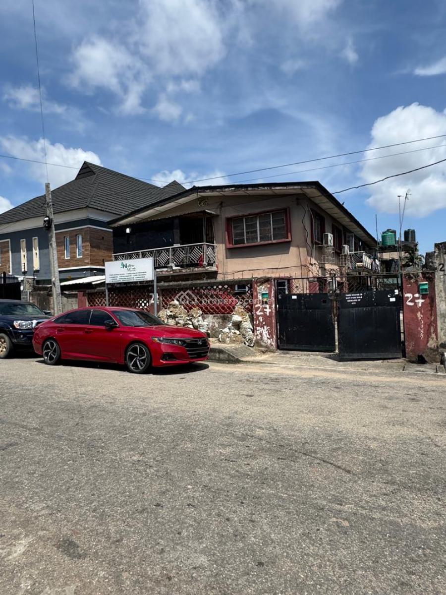 Old Building Suitable for Remodelling (renovation) Or New Development, in a Serene and Peaceful Neighborhood Off Bode Thomas, Bode Thomas, Surulere, Lagos, Detached Duplex for Sale