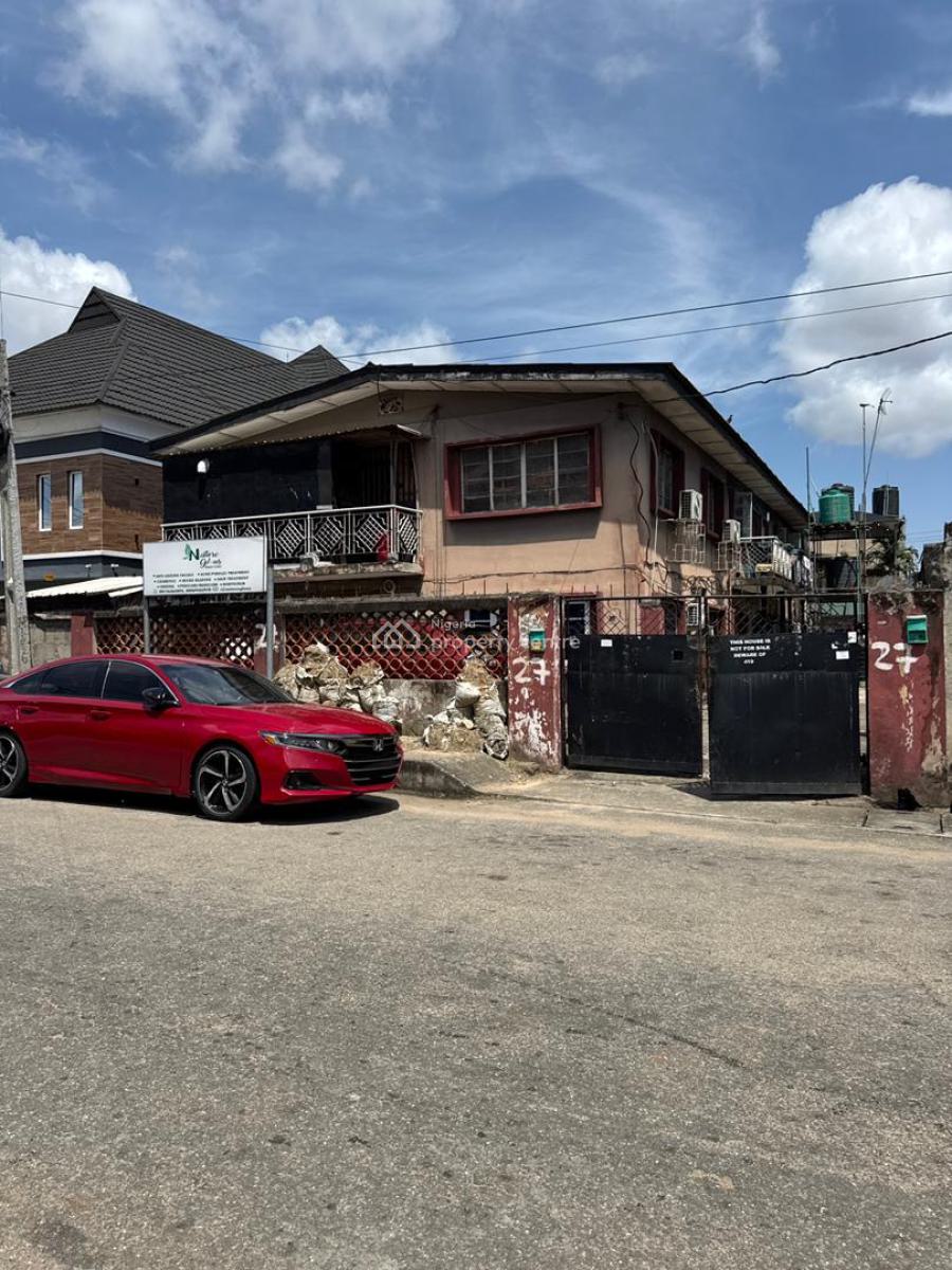 Old Building Suitable for Remodelling (renovation) Or New Development, in a Serene and Peaceful Neighborhood Off Bode Thomas, Bode Thomas, Surulere, Lagos, Detached Duplex for Sale