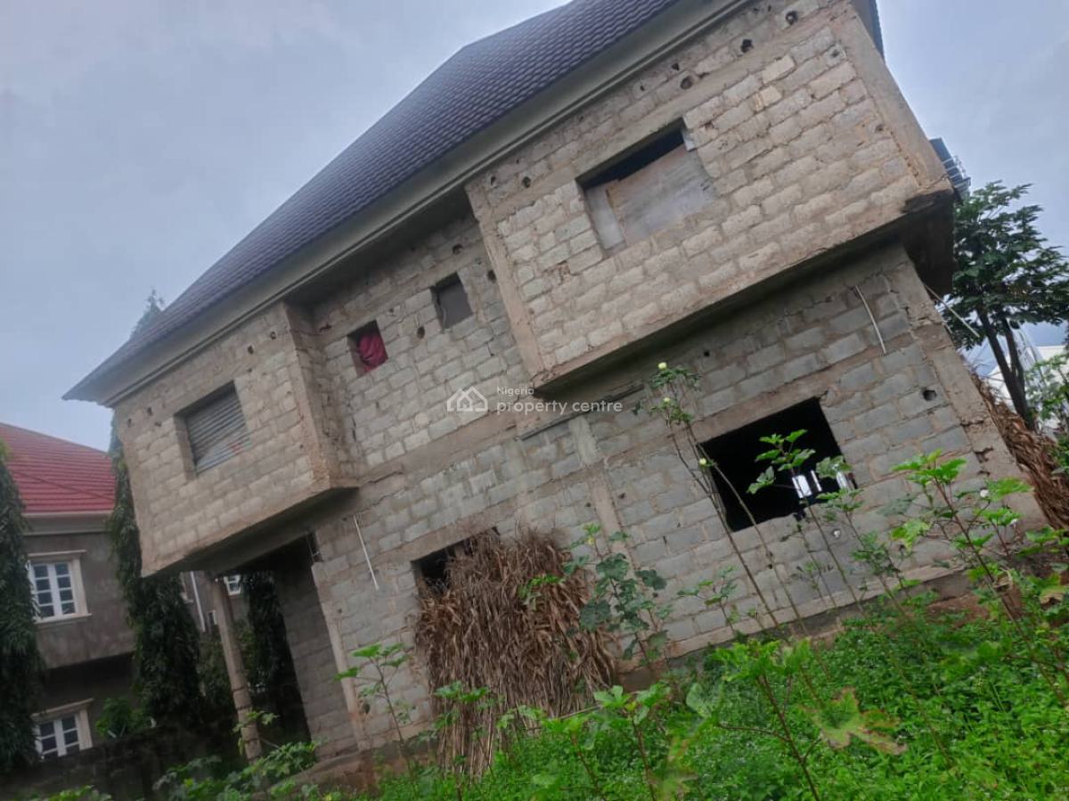 4 Bedrooms Carcass Duplex with Bq Space, Lokogoma District, Abuja, Detached Duplex for Sale