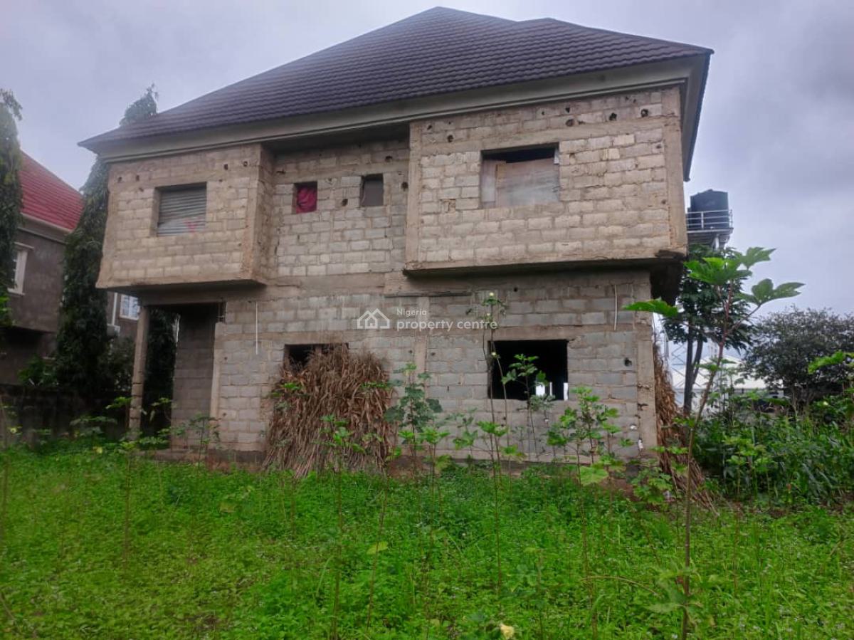 4 Bedrooms Carcass Duplex with Bq Space, Lokogoma District, Abuja, Detached Duplex for Sale