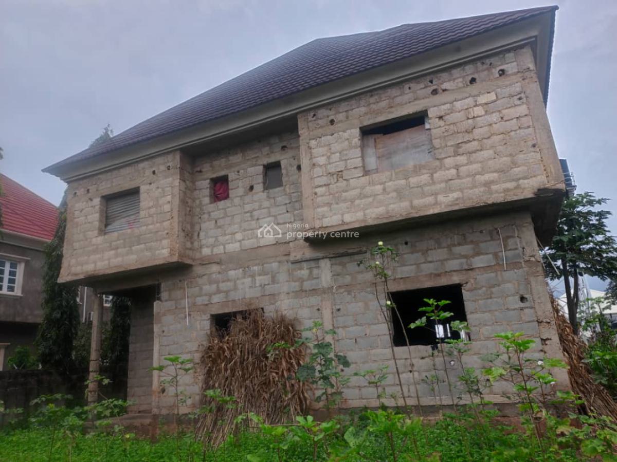 4 Bedrooms Carcass Duplex with Bq Space, Lokogoma District, Abuja, Detached Duplex for Sale