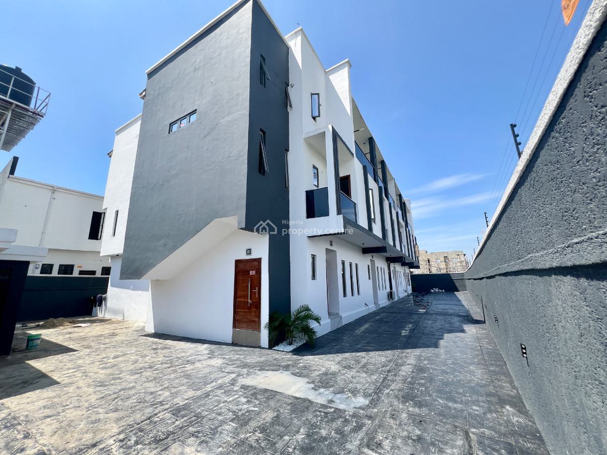 Brand New 3 Bedroom Duplex with Spacious Bq, Ikota Gra Estate Behind Megachicken Restaurant, Ikota, Lekki, Lagos, Terraced Duplex for Sale