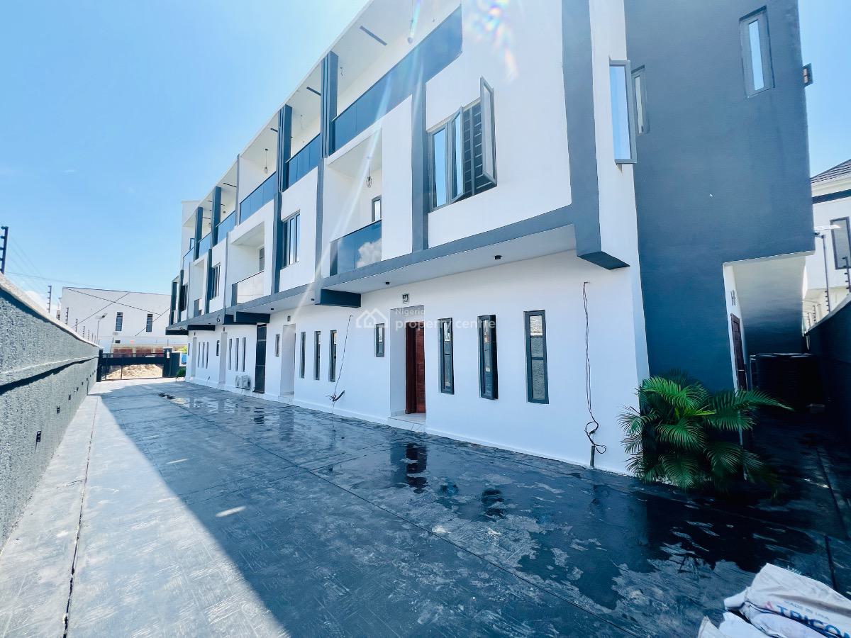 Brand New 3 Bedroom Duplex with Spacious Bq, Ikota Gra Estate Behind Megachicken Restaurant, Ikota, Lekki, Lagos, Terraced Duplex for Sale