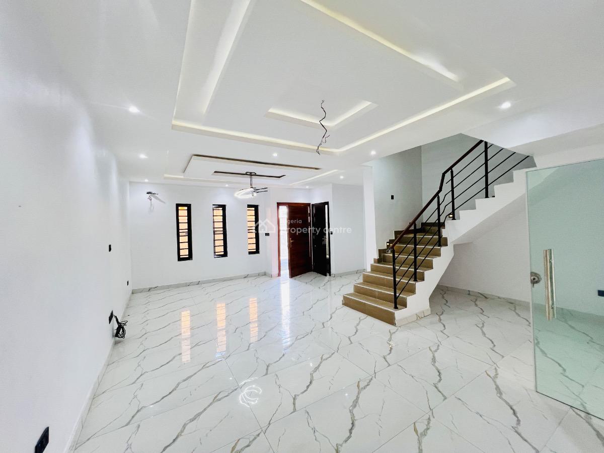 Brand New 3 Bedroom Duplex with Spacious Bq, Ikota Gra Estate Behind Megachicken Restaurant, Ikota, Lekki, Lagos, Terraced Duplex for Sale
