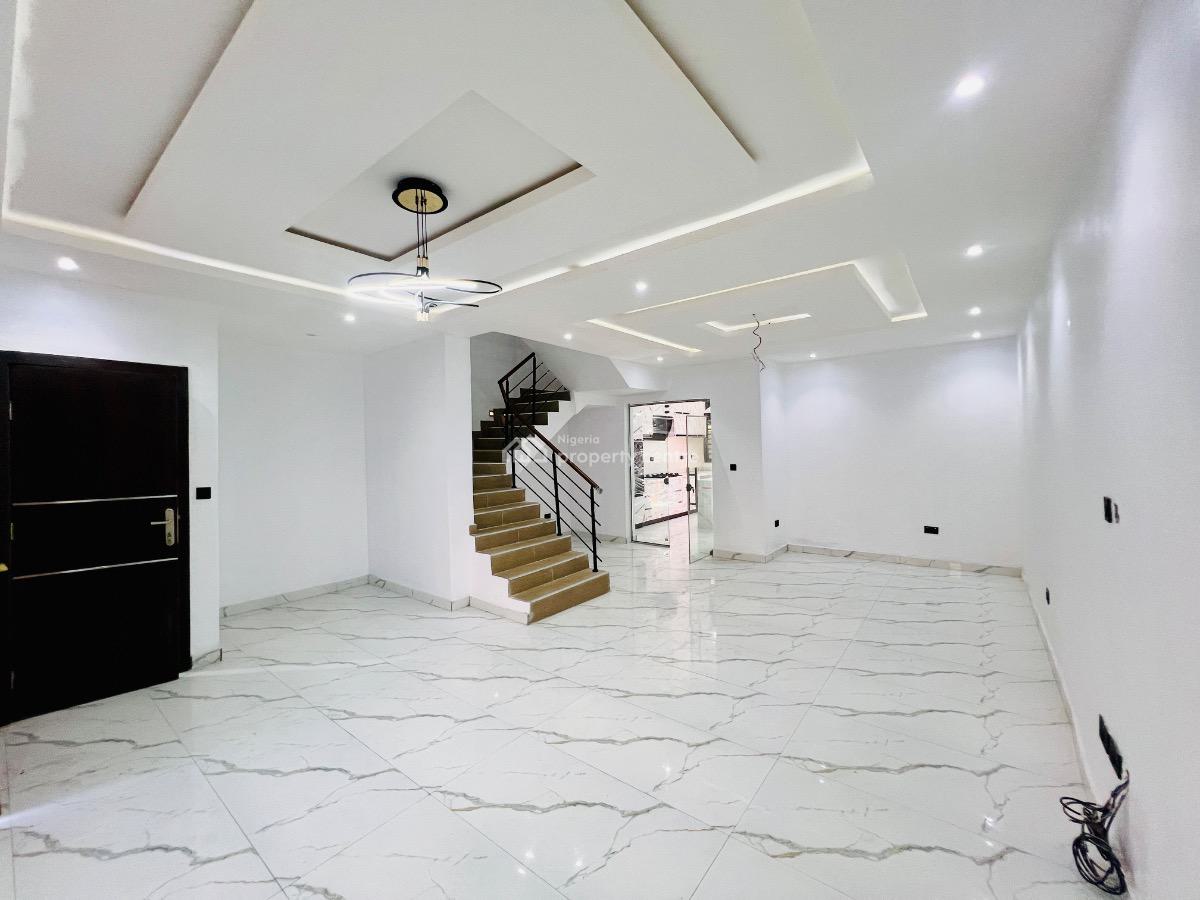 Brand New 3 Bedroom Duplex with Spacious Bq, Ikota Gra Estate Behind Megachicken Restaurant, Ikota, Lekki, Lagos, Terraced Duplex for Sale
