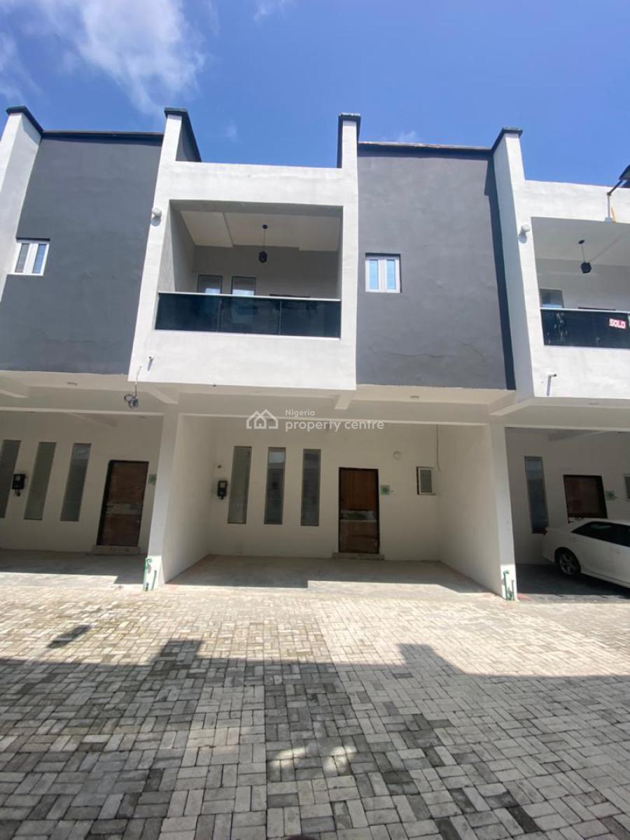 4 Bedroom Terrace Duplex with Bq, Pool, Gym, Playground, Oba Avenue, Lekki, Lagos, Terraced Duplex for Rent