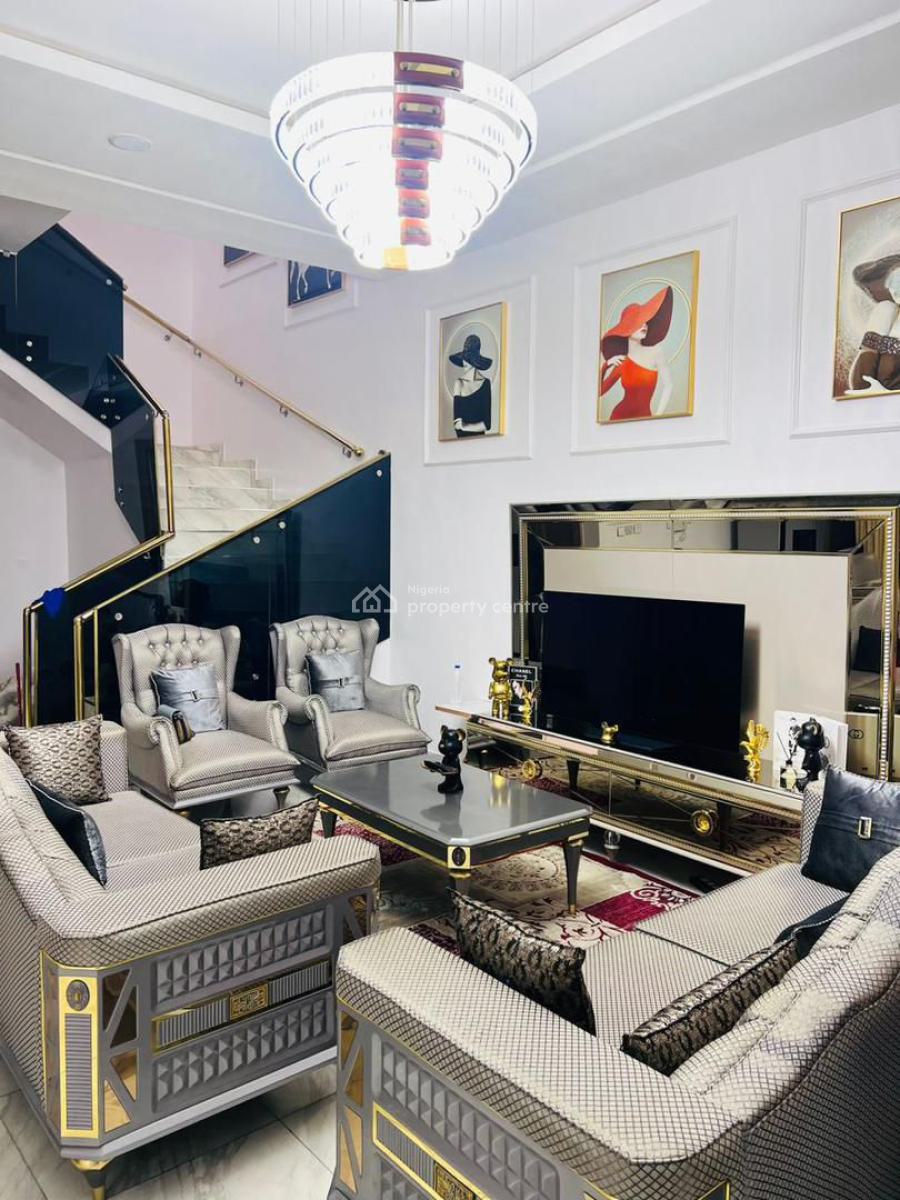 Fully Furnished 4-bedroom Self Compound Duplex, Royal Pine Estate, Orchid, Lekki, Lagos, Detached Duplex for Rent