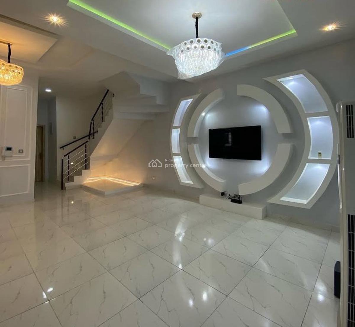 Spacious 4 Bedroom Semi Detached Duplex with Bq, Orchid Road Chevron, Lekki, Lagos, Semi-detached Duplex for Sale