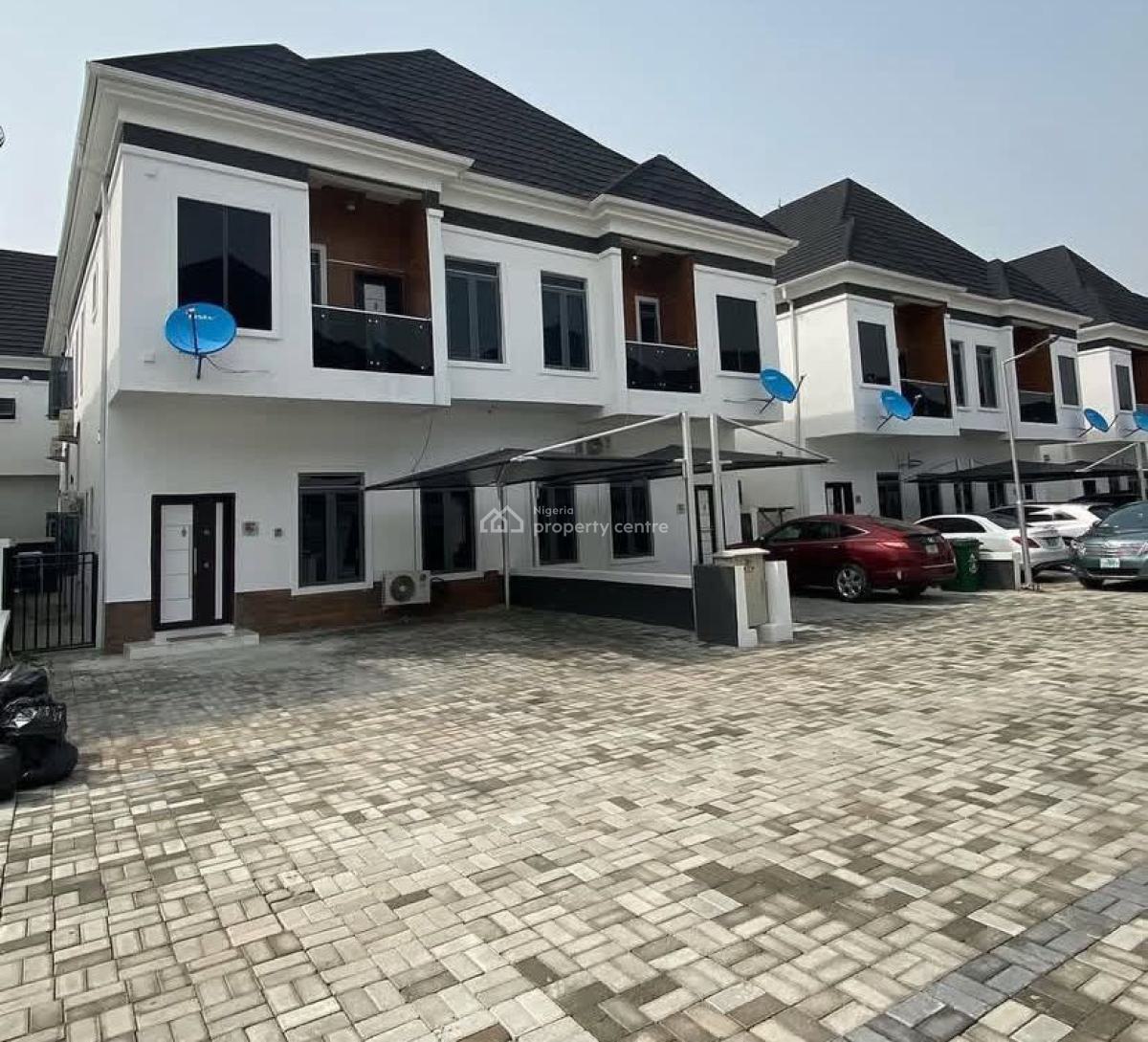 Spacious 4 Bedroom Semi Detached Duplex with Bq, Orchid Road Chevron, Lekki, Lagos, Semi-detached Duplex for Sale