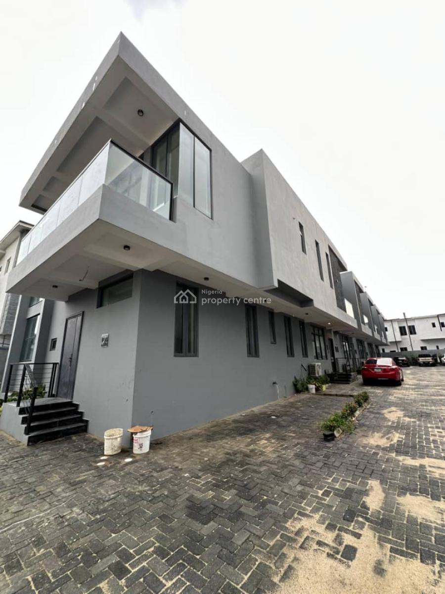Brand New 4 Bedroom Terrace Duplex with Bq, Igbo Efon, Lekki, Lagos, Terraced Duplex for Rent