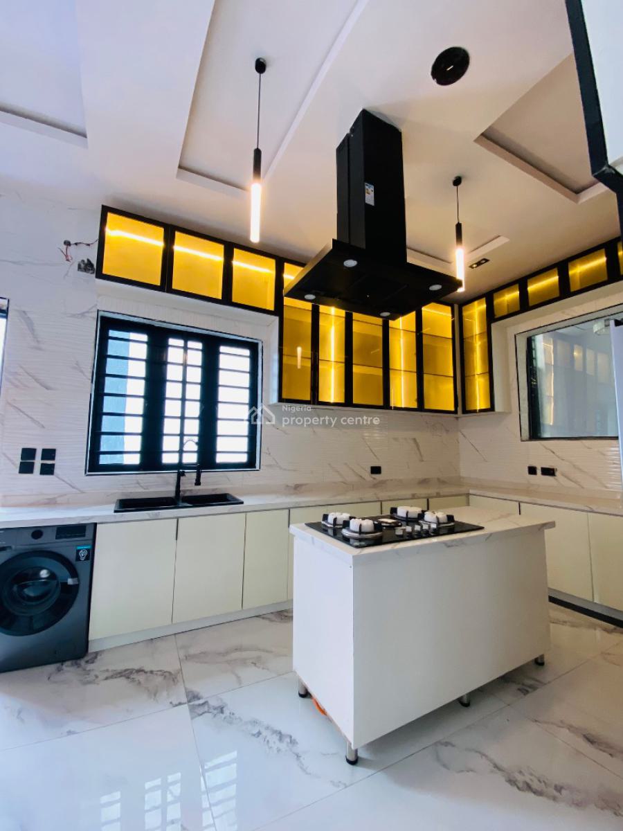 Contemporary 5 Bedroom Penthouse Fully Detached Duplex with Swimming, Ikota, Lekki, Lagos, Detached Duplex for Sale