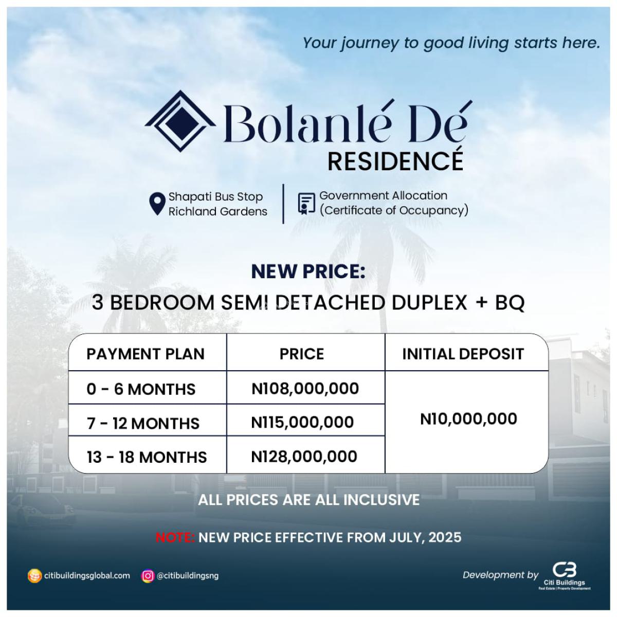 3 Bedroom Semi Detached Duplex+ Bq, Bolanle Residence, Shapati, Ibeju Lekki, Lagos, Semi-detached Duplex for Sale