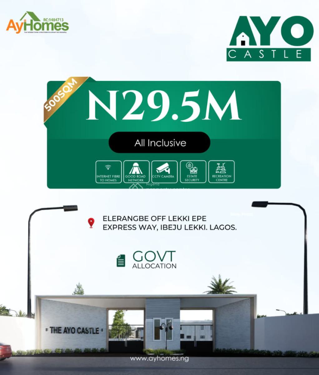Government Allocation C of O Land, Ayo Castle Estate, Alaro City, Close to International Airport, Ibeju Lekki, Lagos, Mixed-use Land for Sale