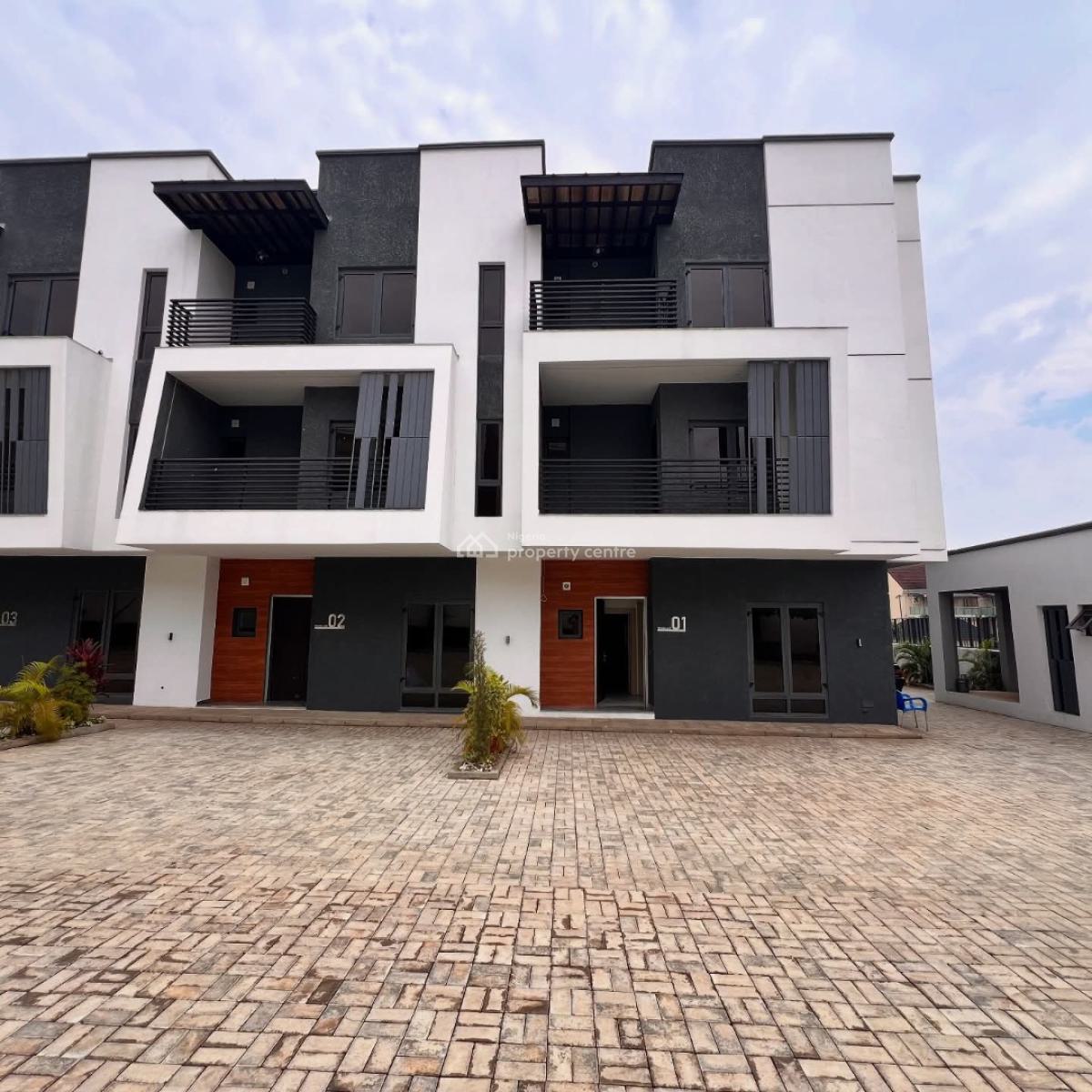 Newly Built 4 Bedroom Terrace Duplex. Corner Piece, Lifecamp Main, Life Camp, Abuja, Terraced Duplex for Sale