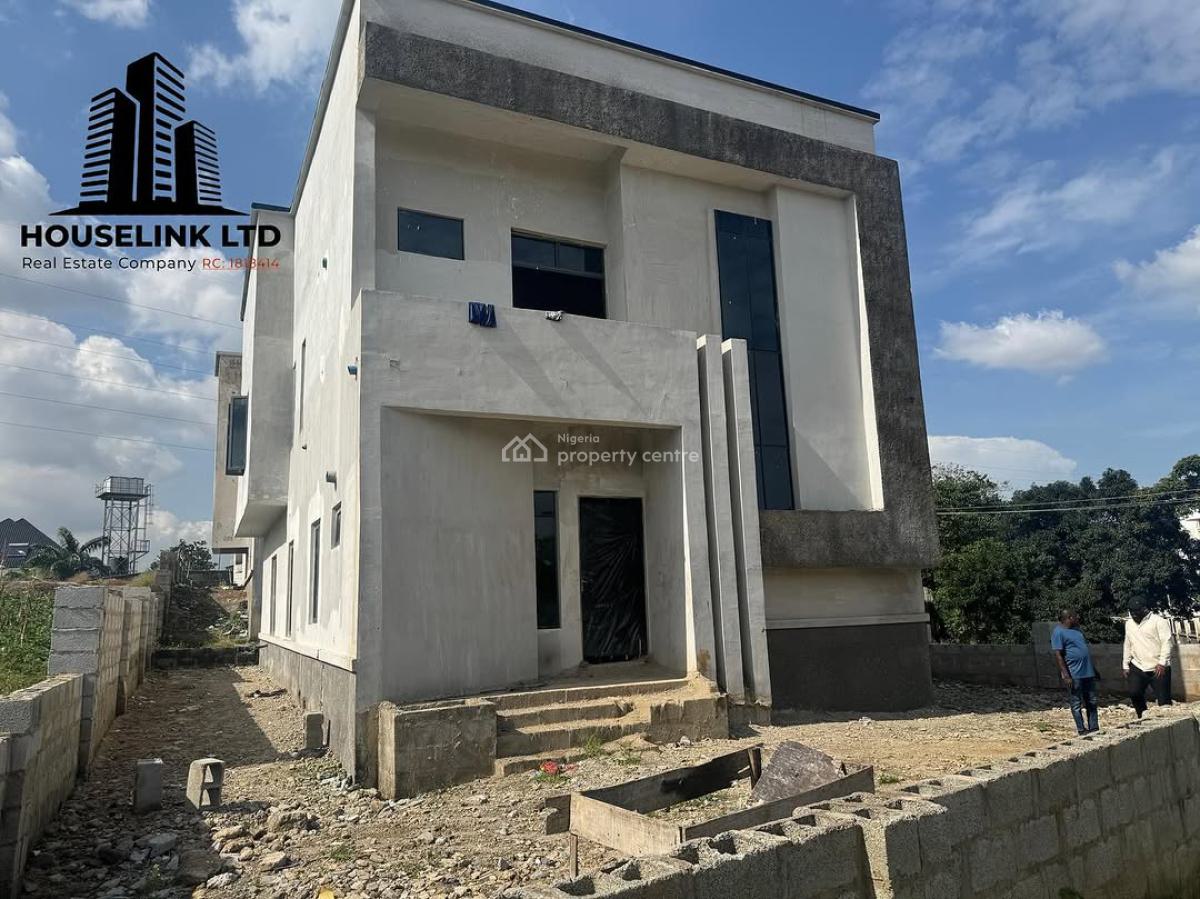 a Well Built 4 Bedroom Detached Duplex with a Rooftop Balcony Availabl, Guzape District, Abuja, Detached Duplex for Sale